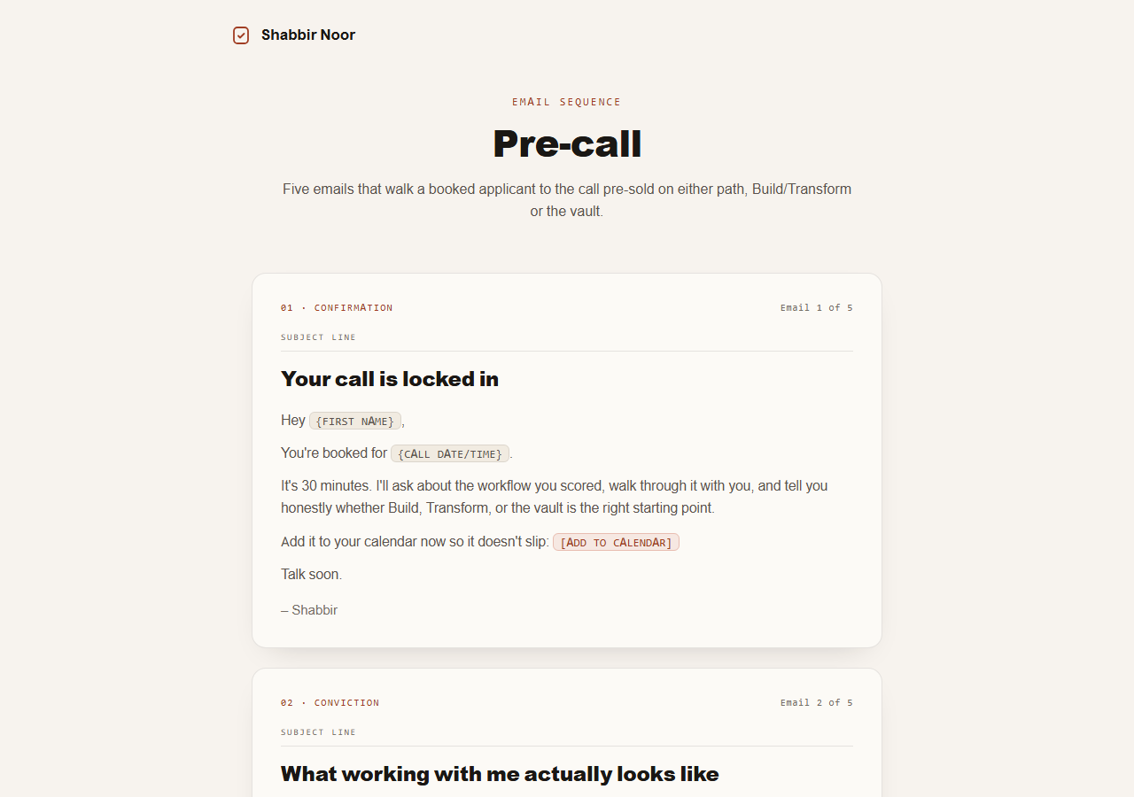 Pre-call preview