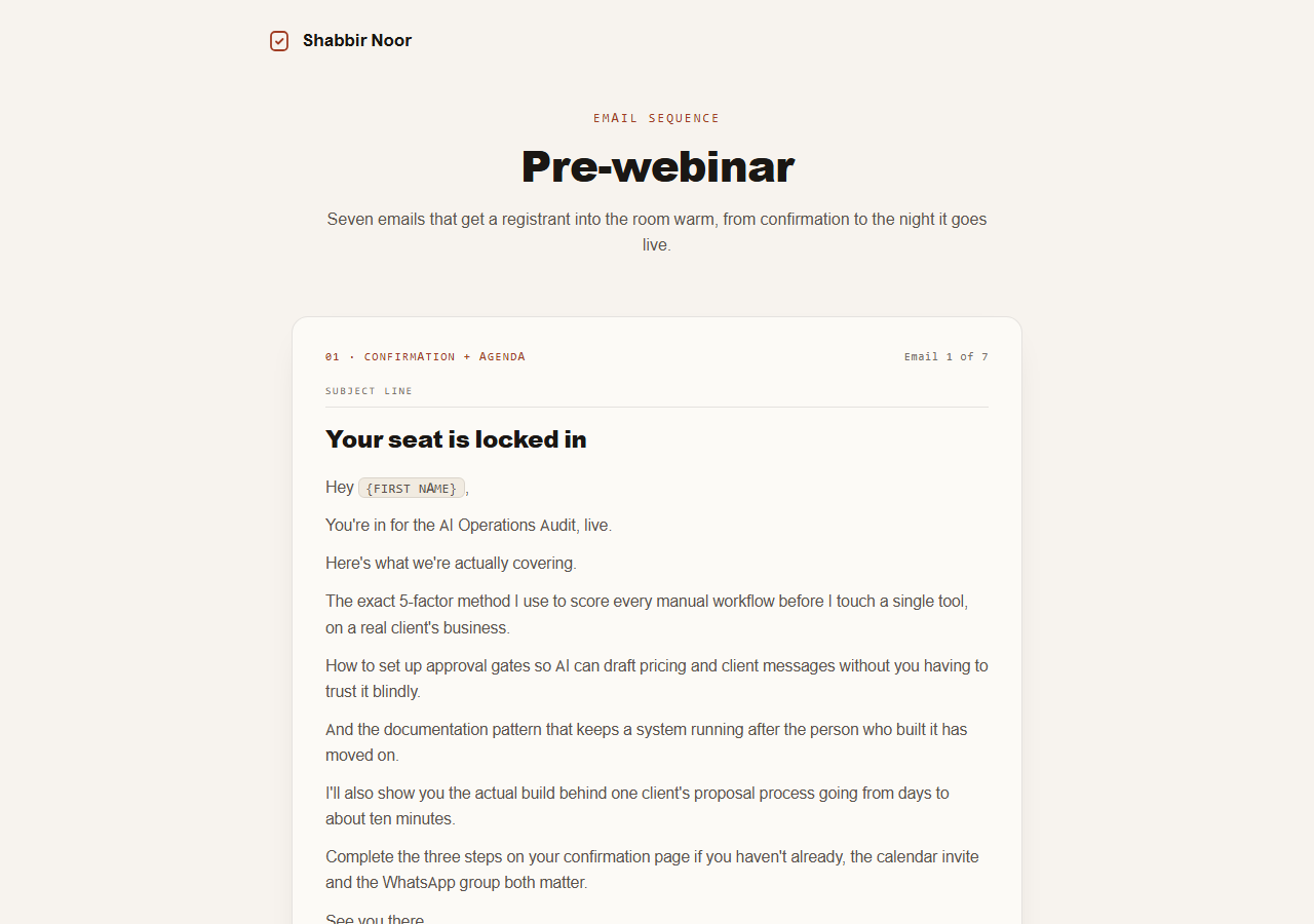 Pre-webinar preview